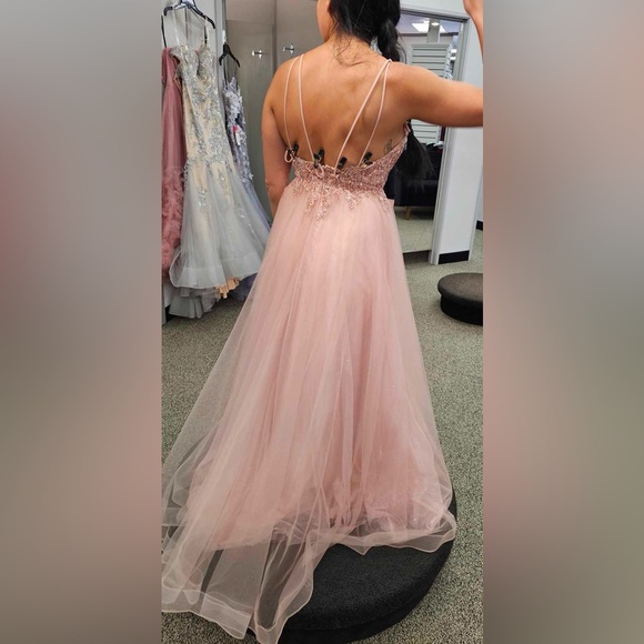 Blush, pink formal gown - Picture 2 of 2